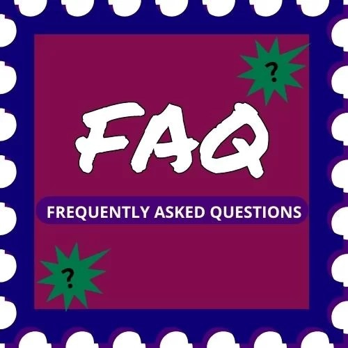 Stamp showing FAQ for teaching abroad