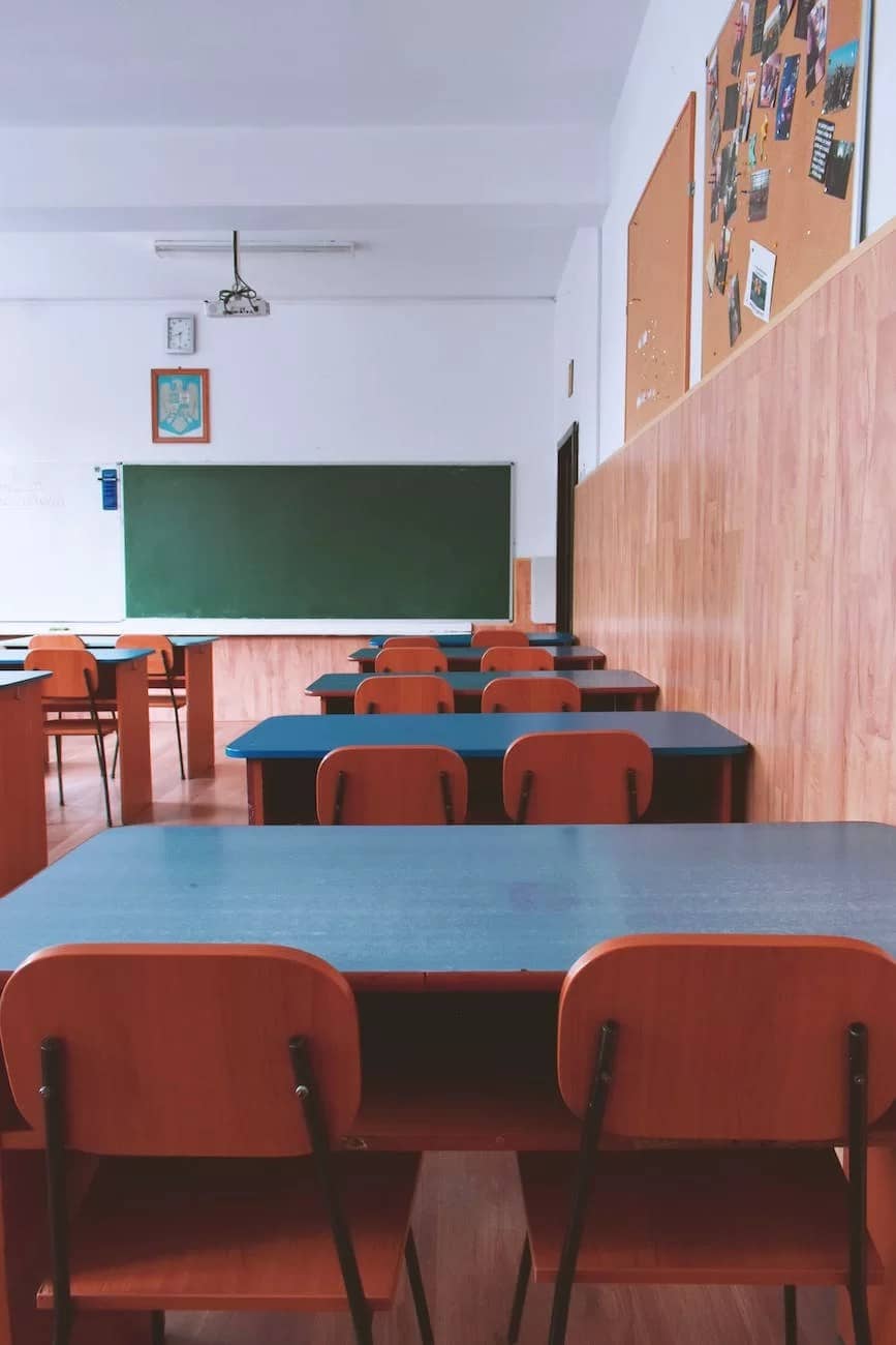 photo of empty international school class room
