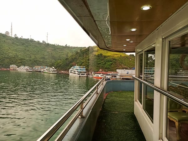 Emmanuel boat lake kivu